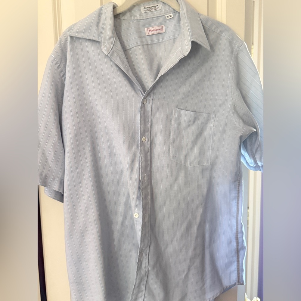 Vintage Light Blue Short Sleeve Shirt